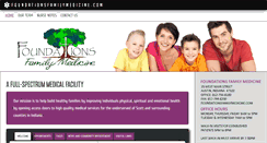 Desktop Screenshot of foundationsfamilymedicine.com