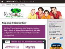 Tablet Screenshot of foundationsfamilymedicine.com